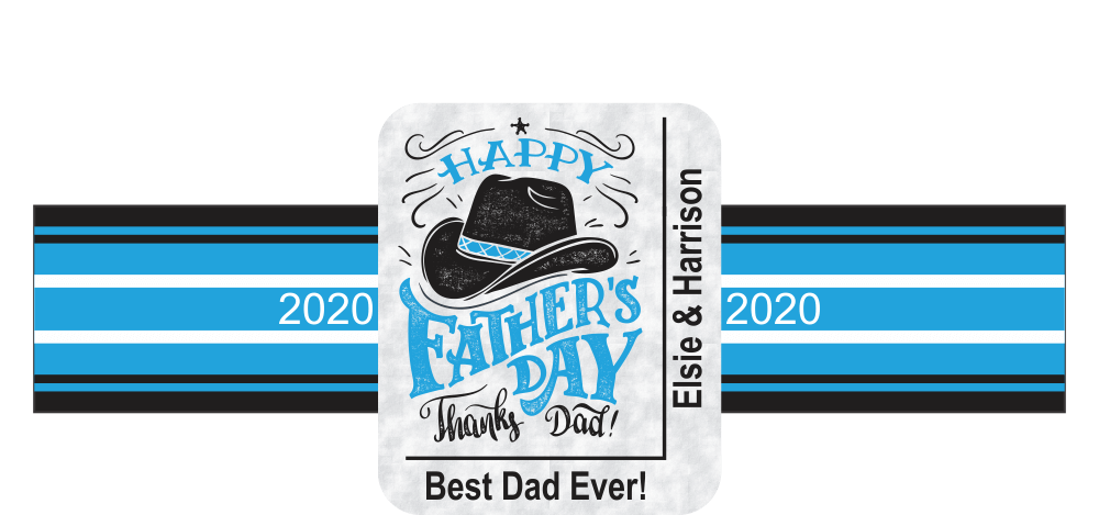 Personalized Custom Father's Day Cigar Band 02