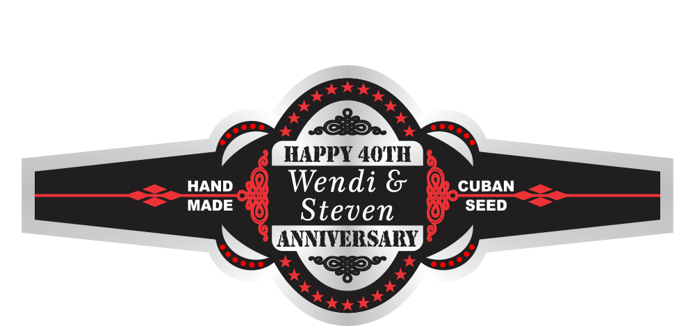 Personalized Custom Anniversary Cigar Band 11