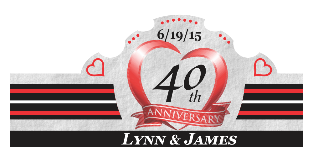 Personalized Custom Anniversary Cigar Band 03