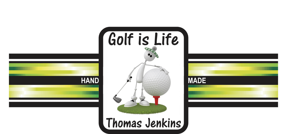 Personalized Custom Golf Cigar Band 03