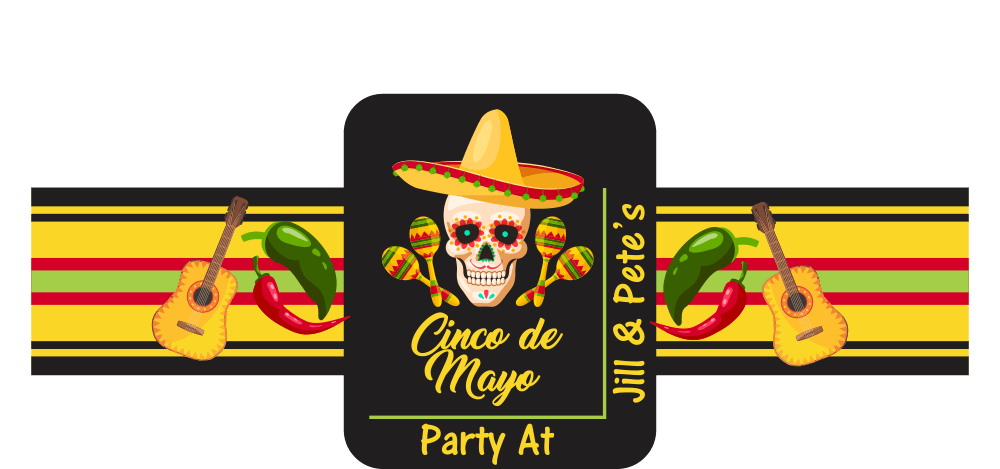 Personalized Custom Cinco De Mayo Cigar Band 01