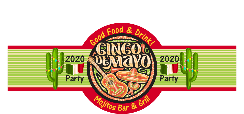 Personalized Custom Cinco De Mayo Cigar Band 03