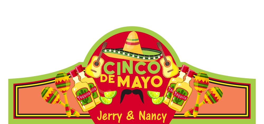 Personalized Custom Cinco De Mayo Cigar Band 02